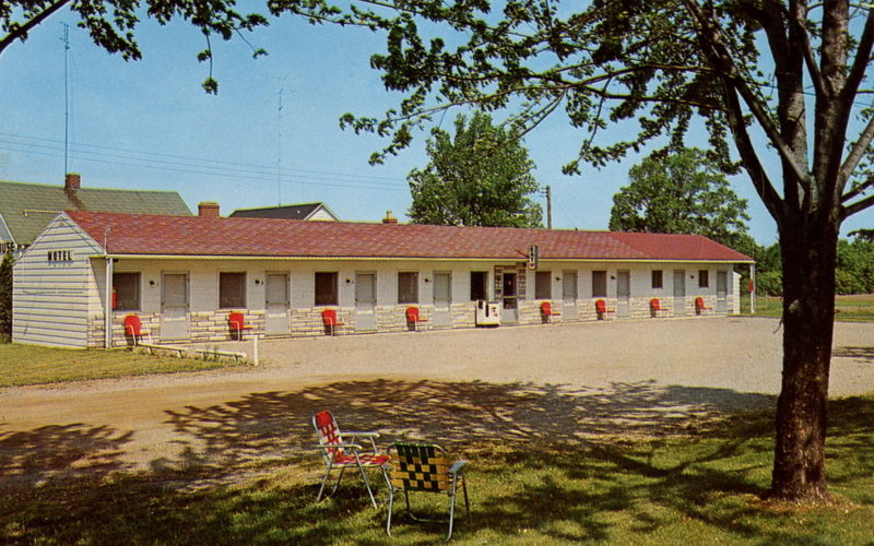 El-Bert-A Motel & Coffee Shop - Old Postcard